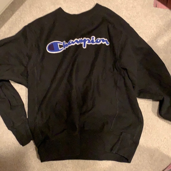 Black champion crew neck M - Picture 1 of 1